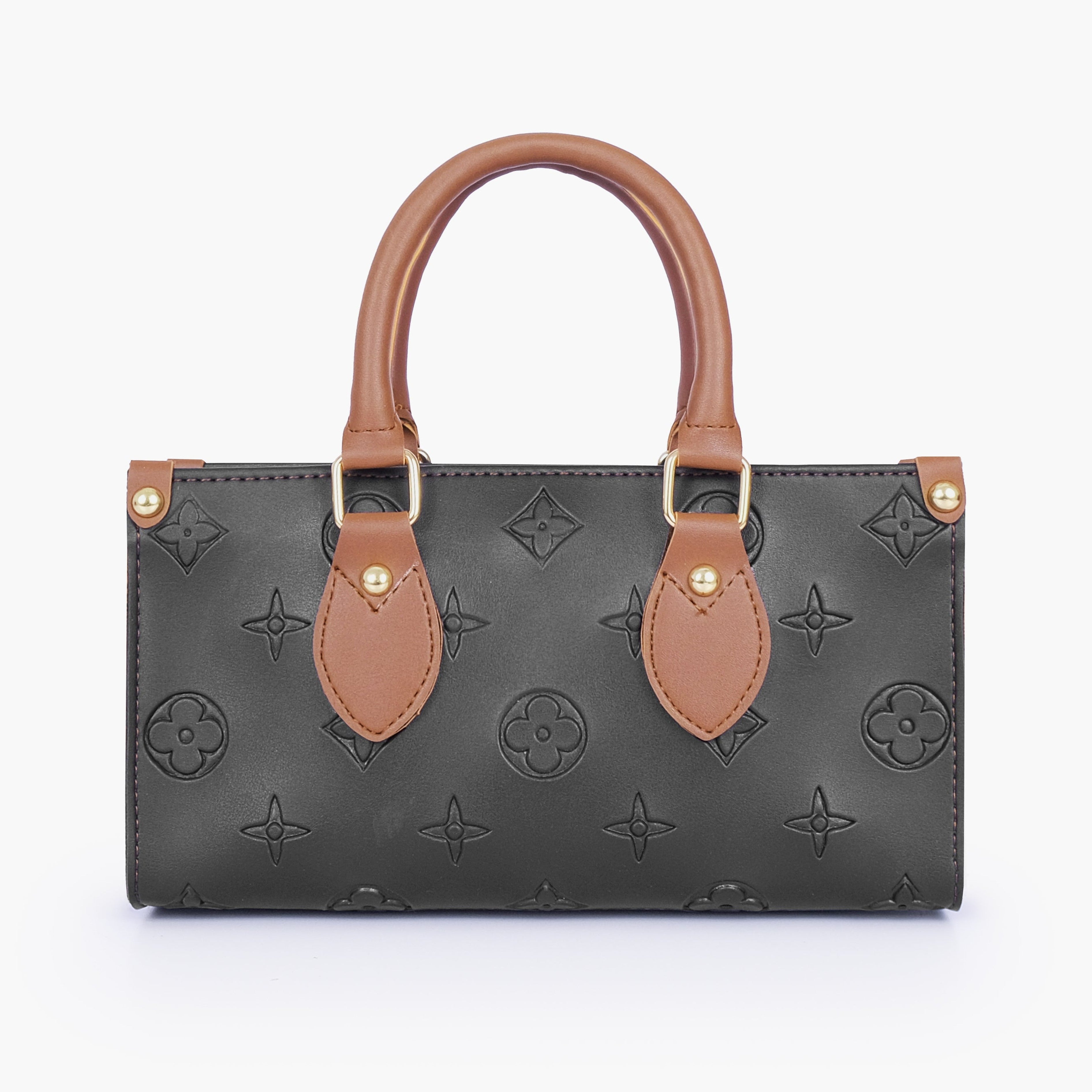 Black and brown on-the-go mini bag