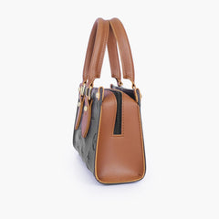 Black and brown on-the-go mini bag