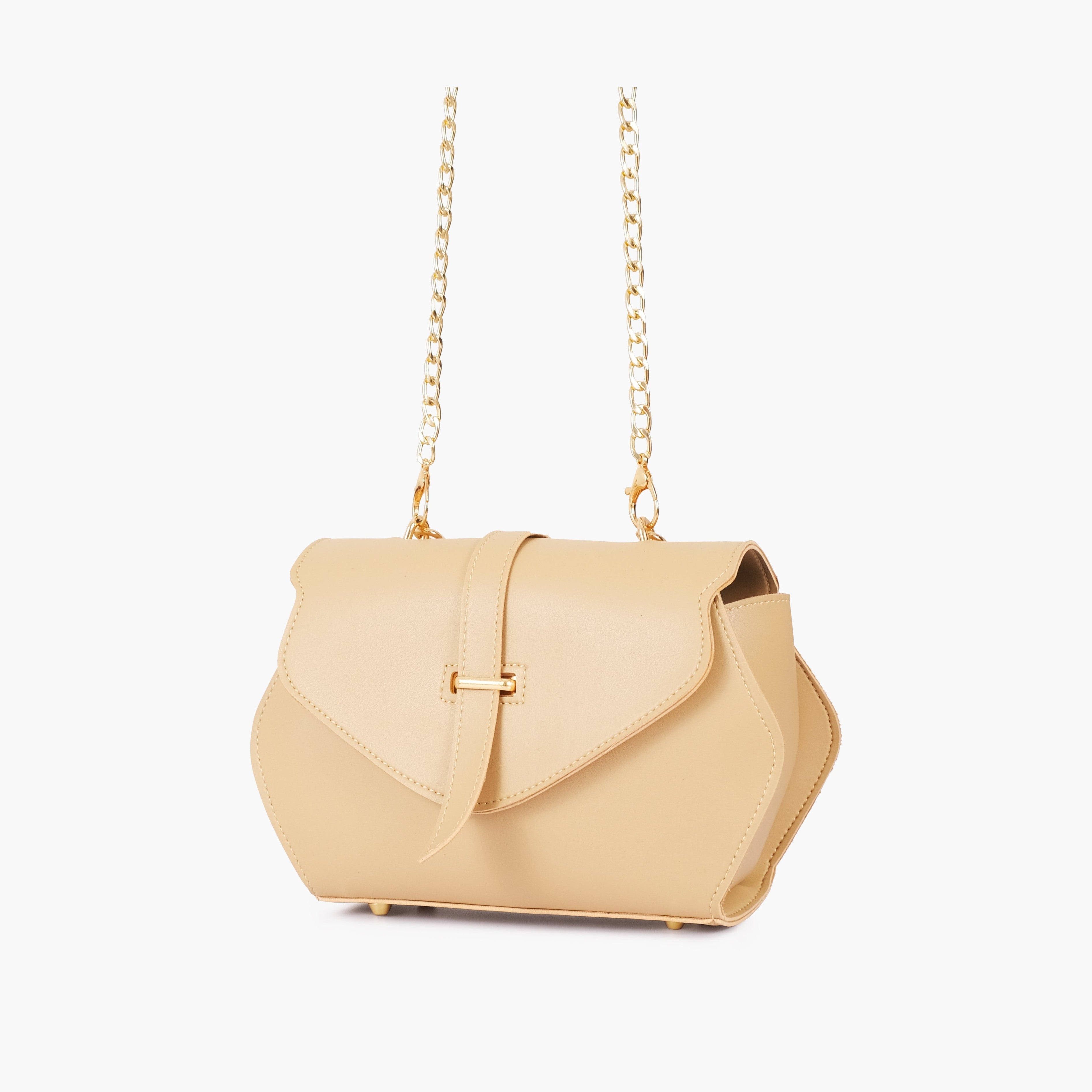 Off-white top-handle hexagon bag