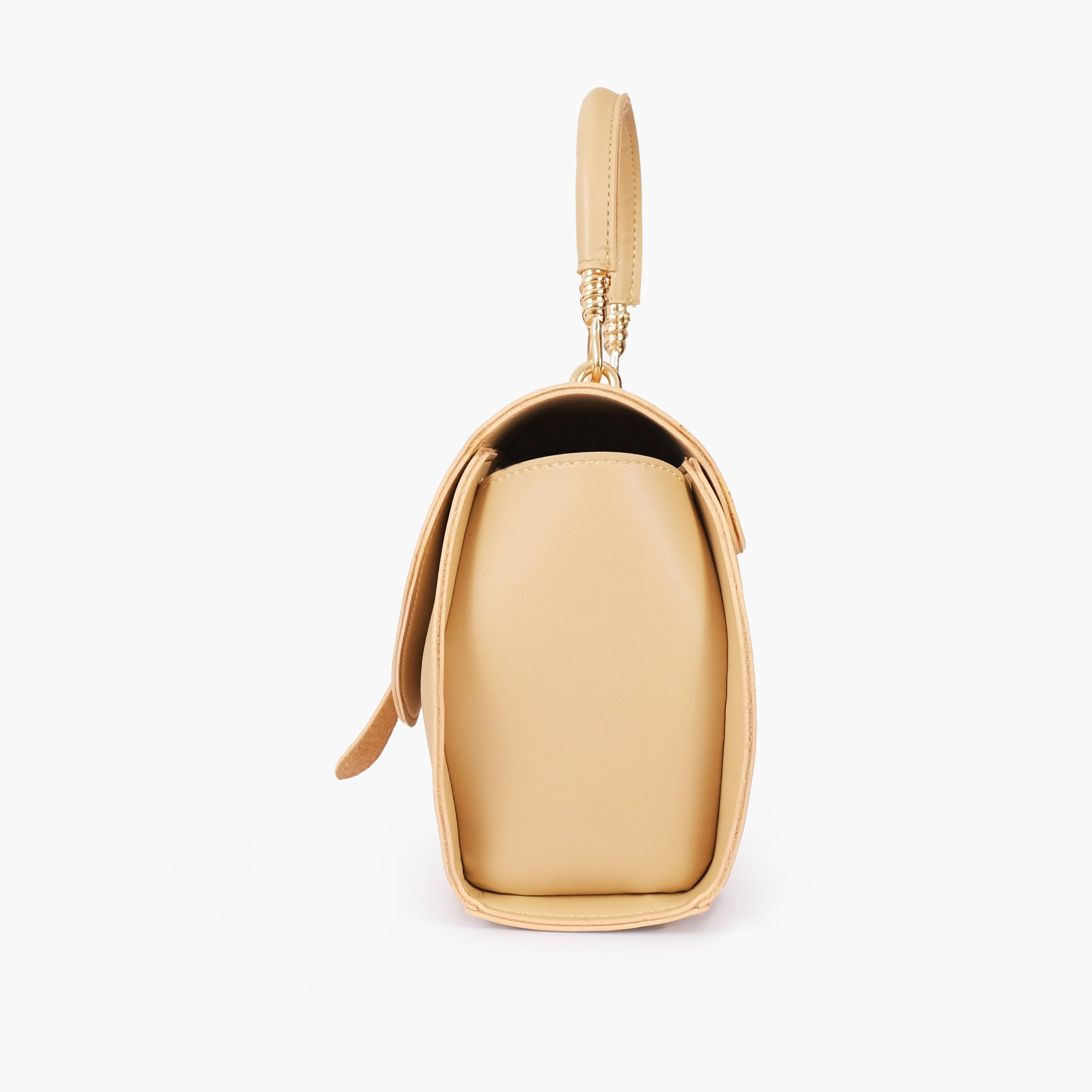 Off-white top-handle hexagon bag