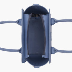 Sky blue top-handle mini handbag