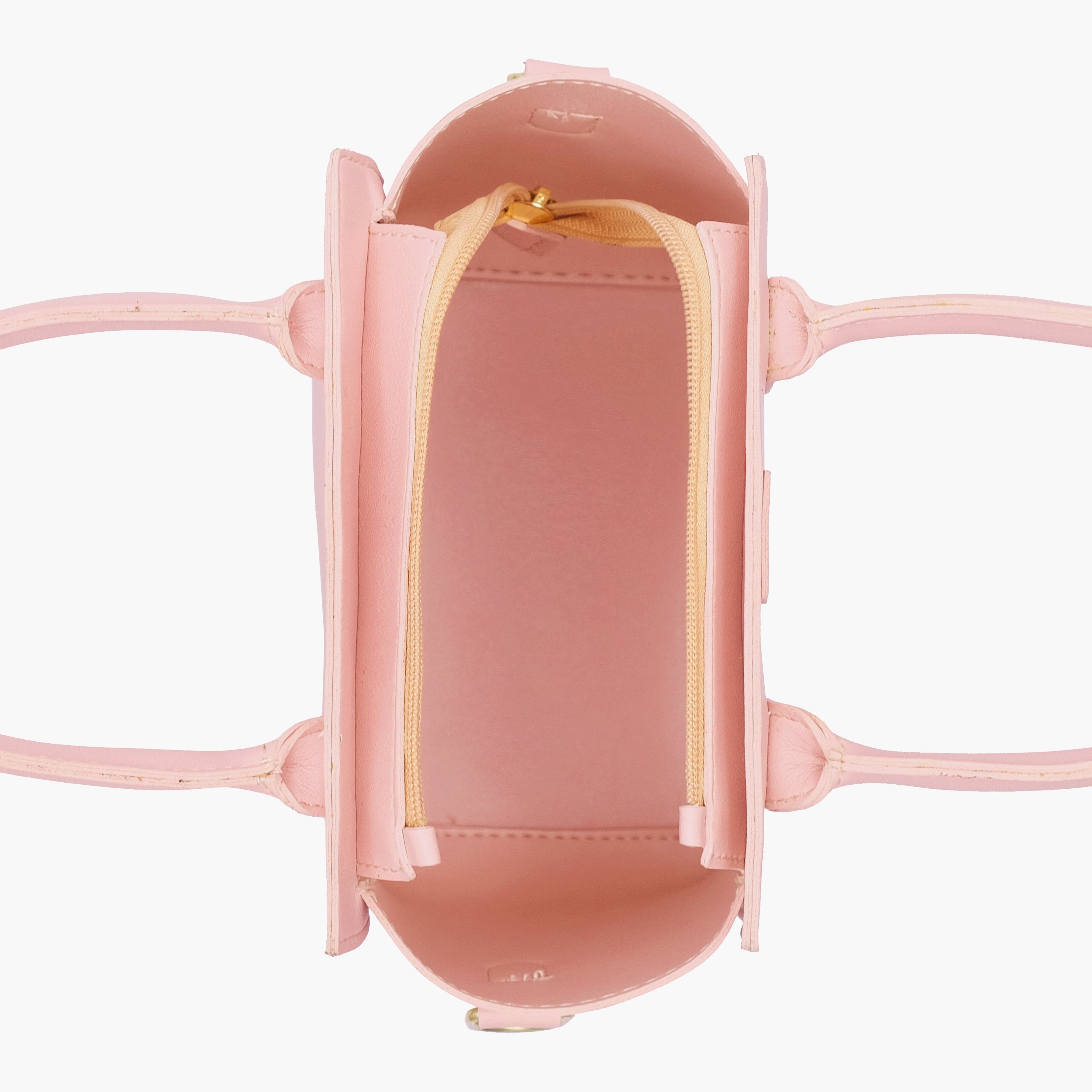 Pink top-handle mini handbag