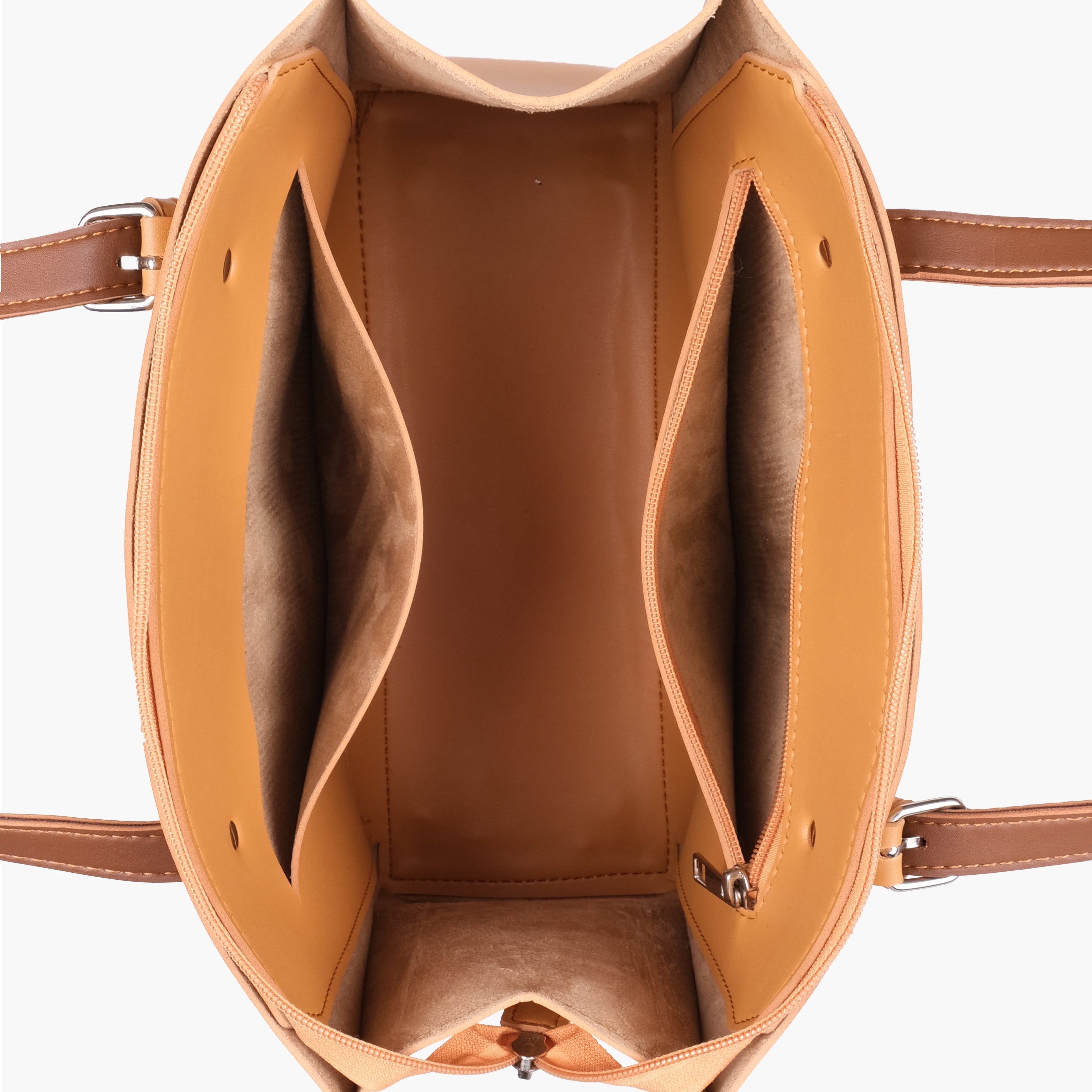 Mustard satchel tote bag