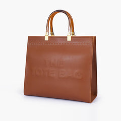 Brown signature tote bag