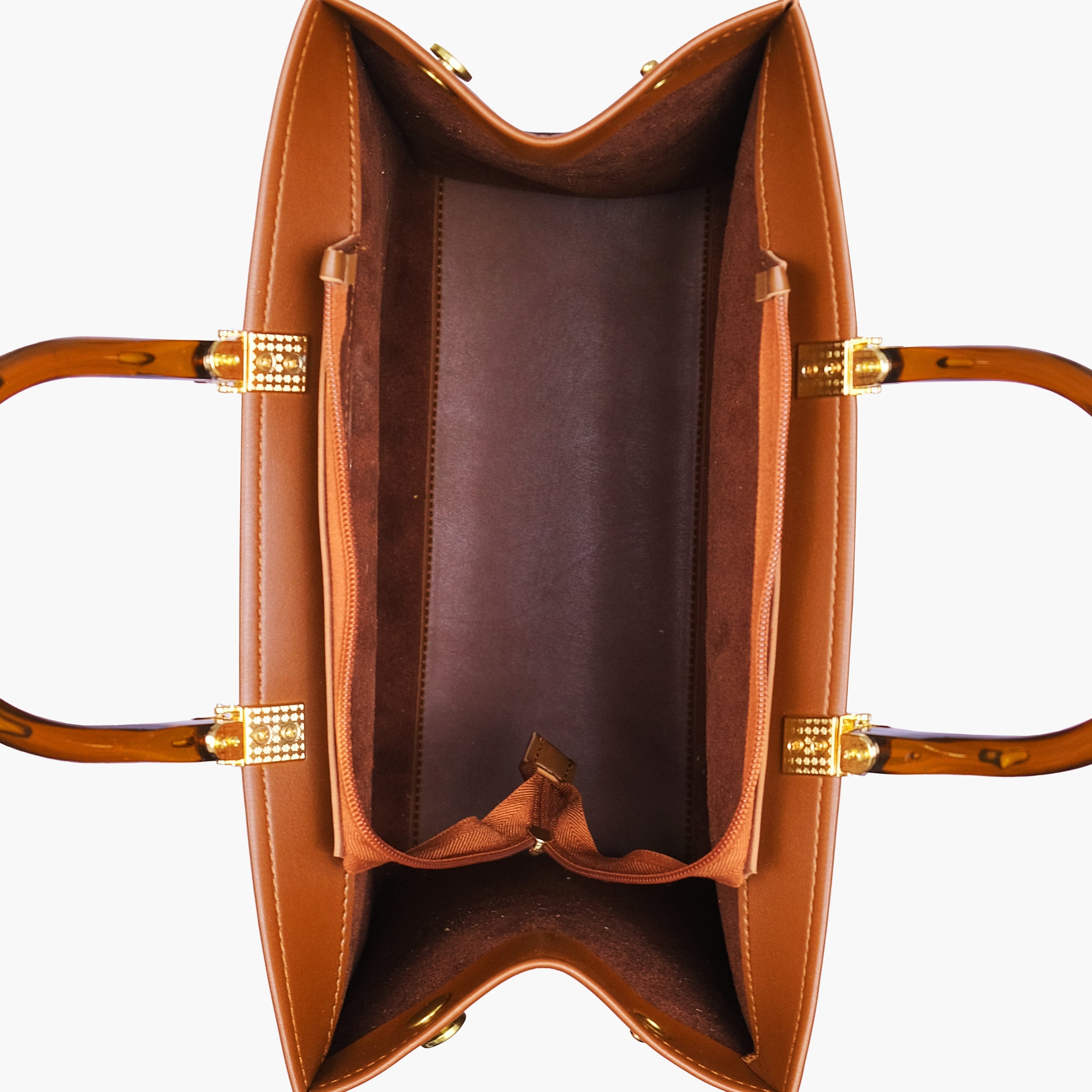 Brown signature tote bag