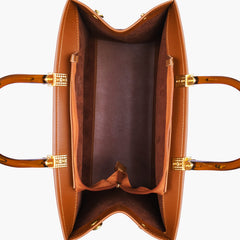 Brown signature tote bag