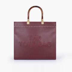 Burgundy signature tote bag