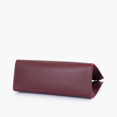 Burgundy signature tote bag