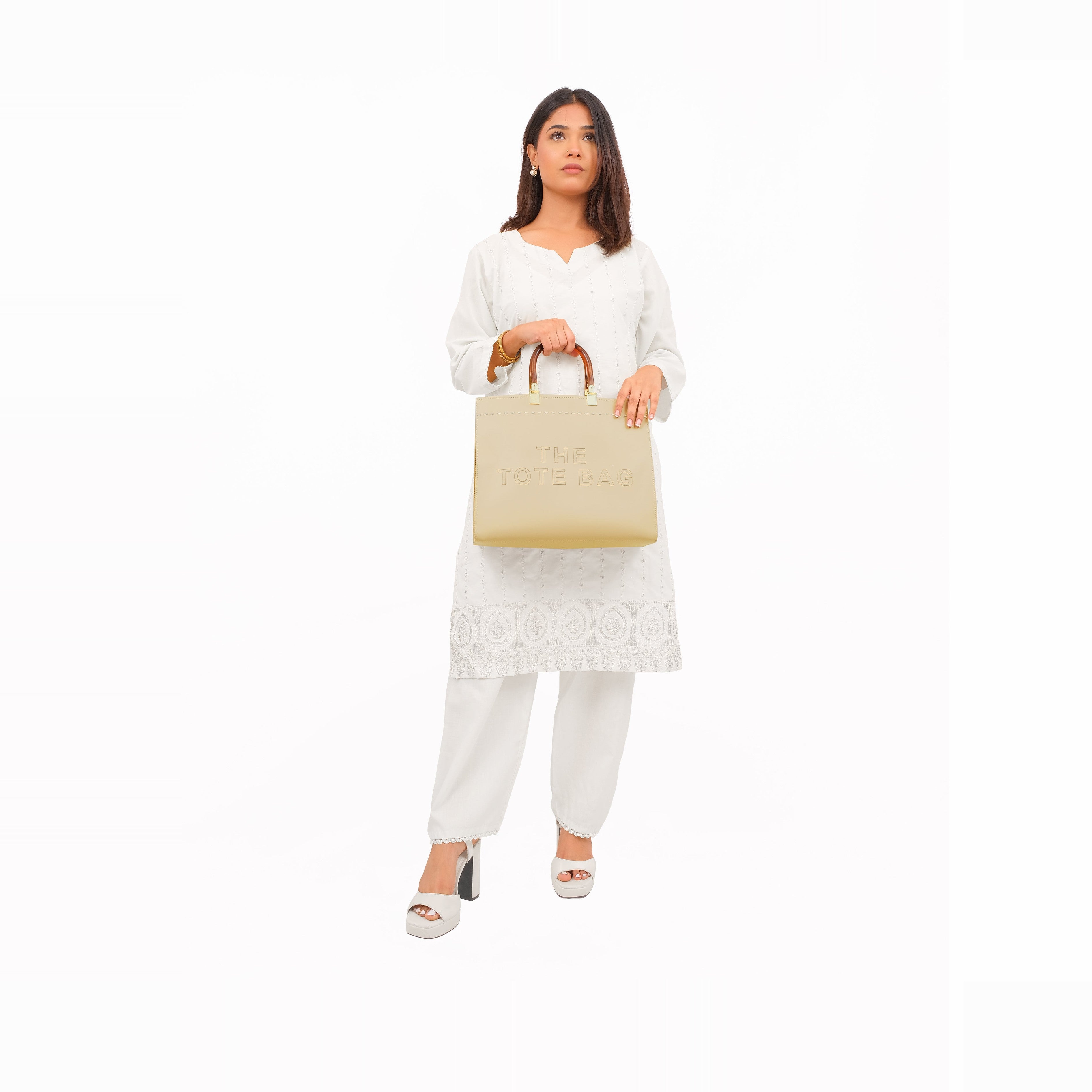 Off-white signature tote bag