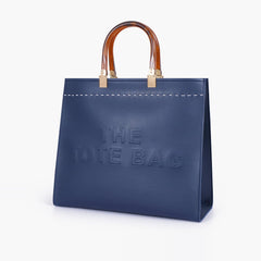 Blue signature tote bag