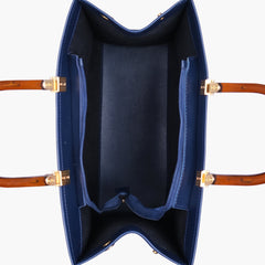 Blue signature tote bag
