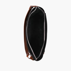 Black and brown trio twist handbag
