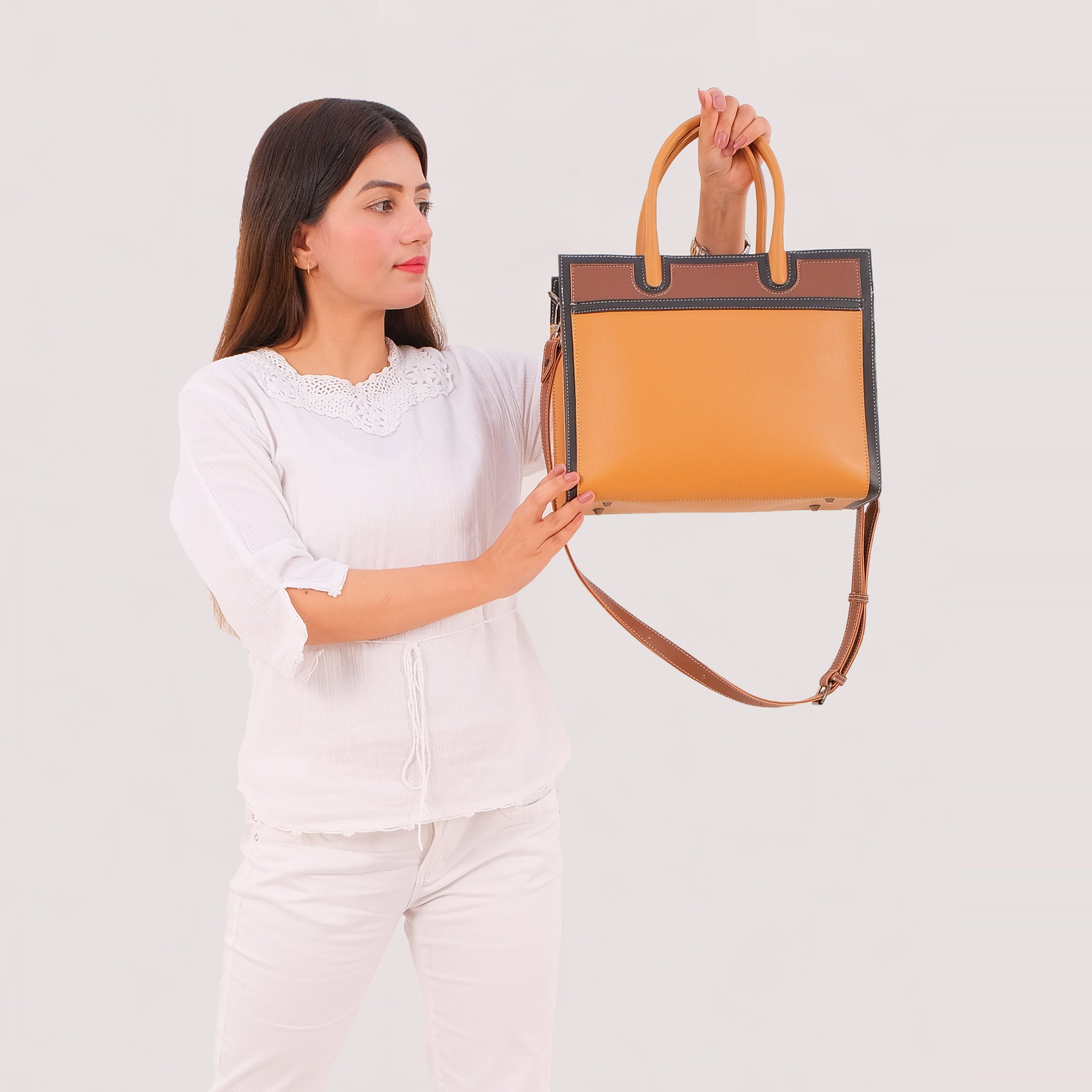 Mustard vintage handbag
