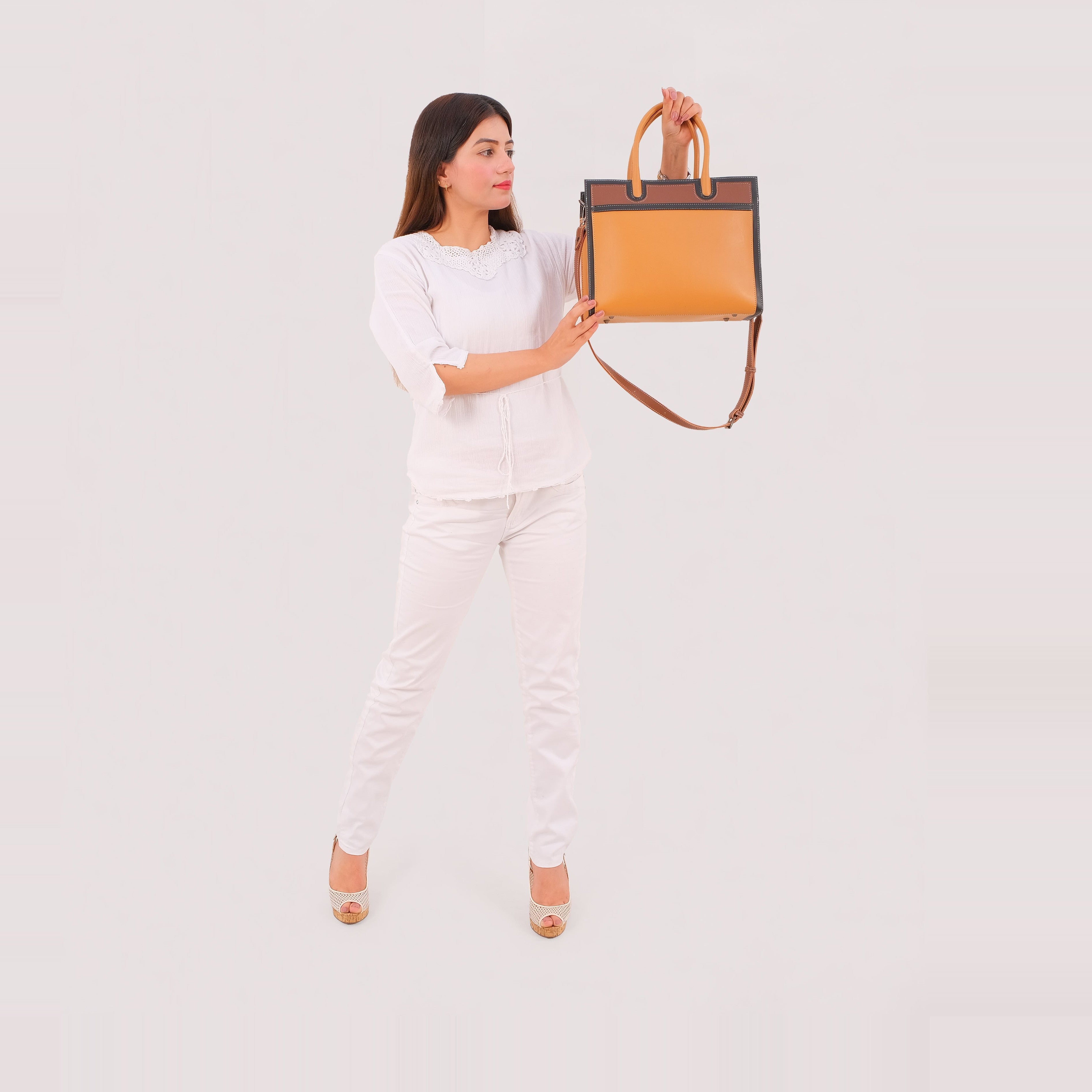 Mustard vintage handbag