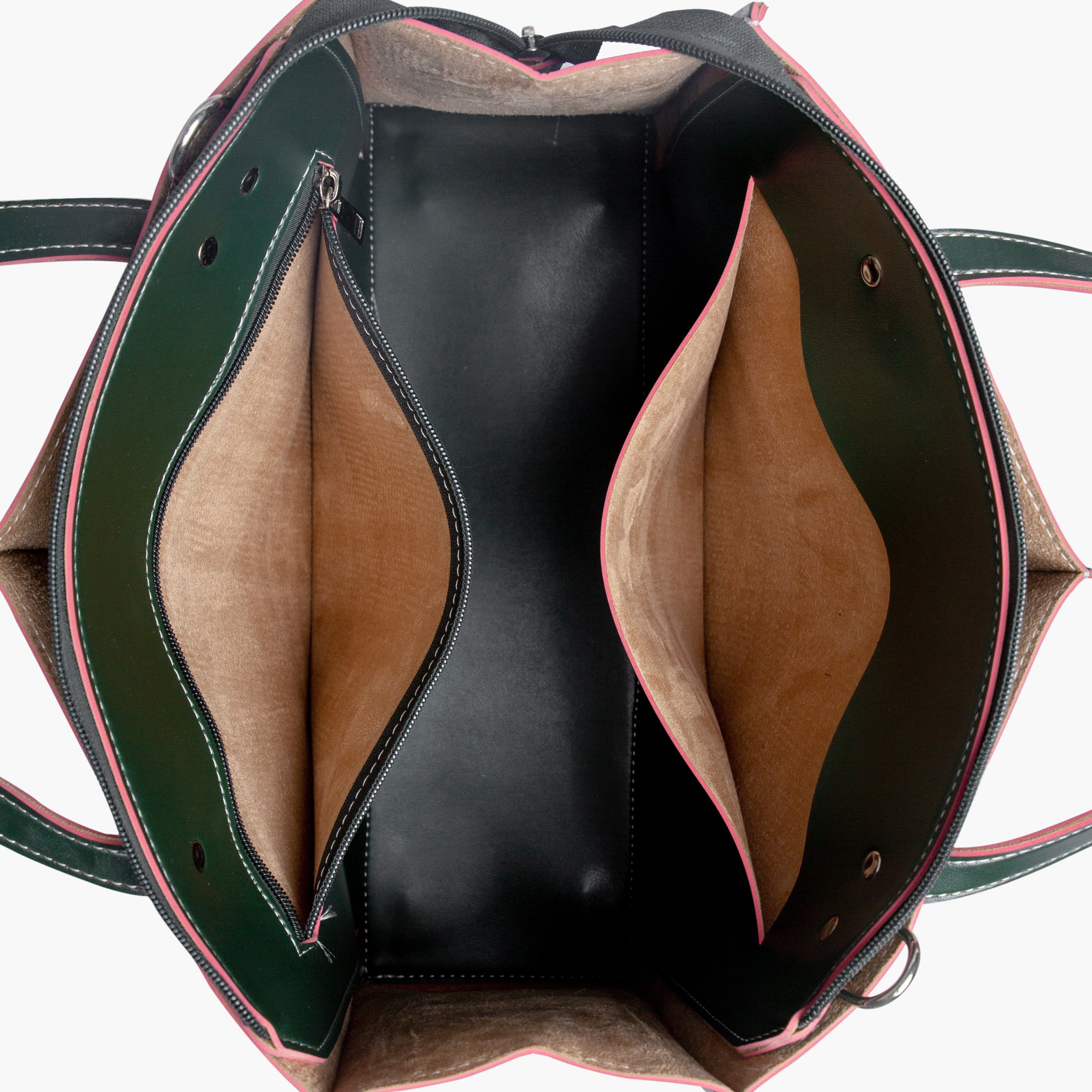 Army green work tote bag