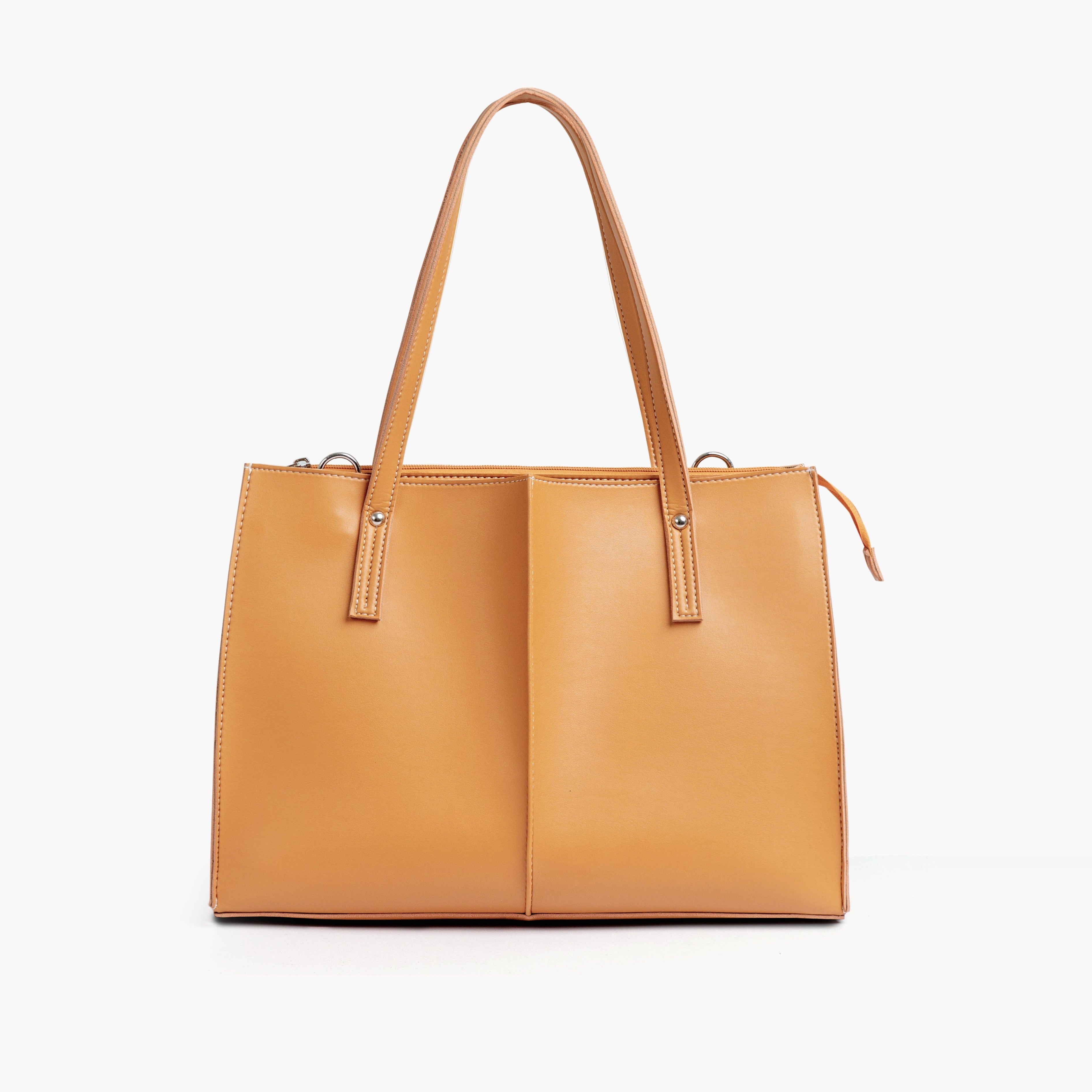 Mustard work tote bag