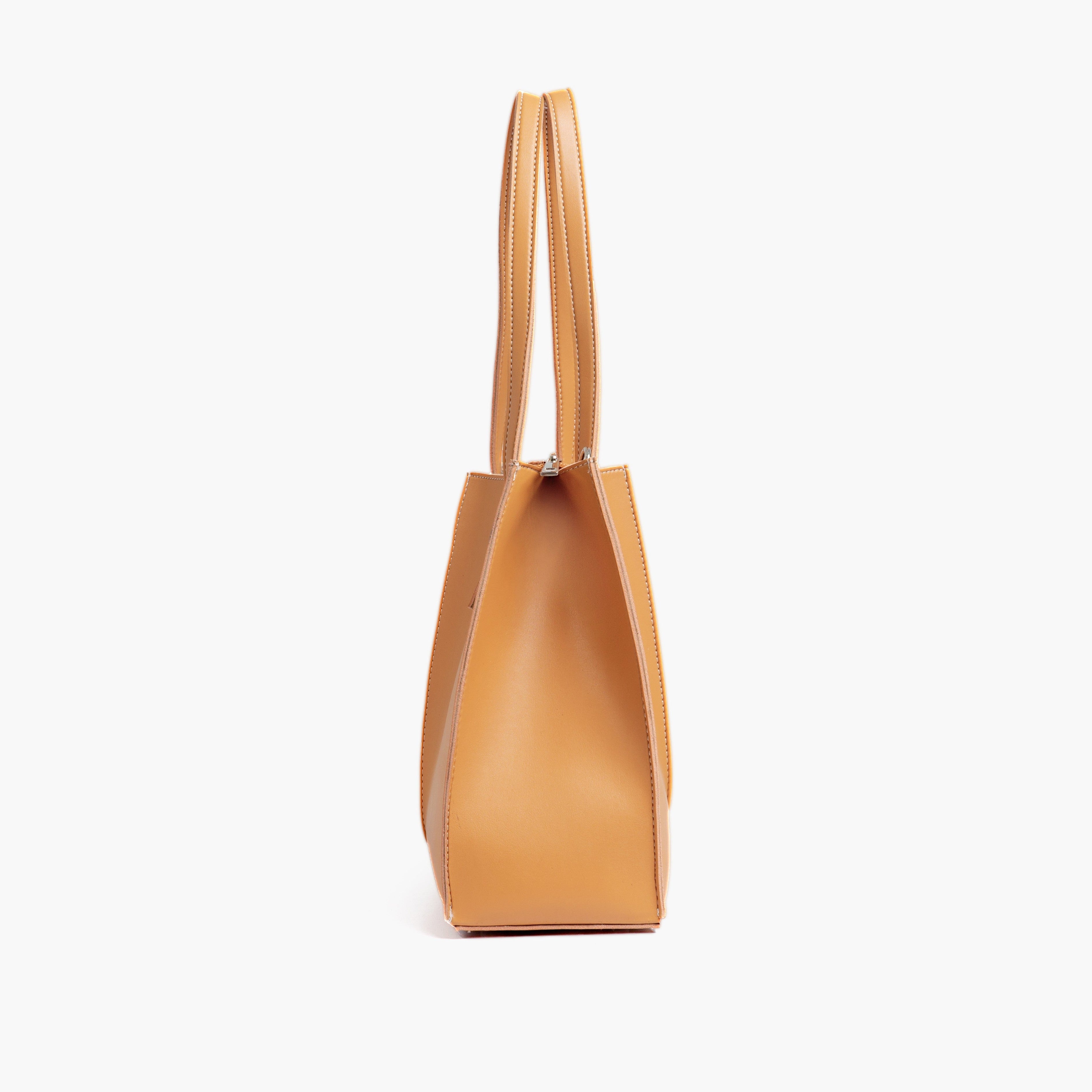 Mustard work tote bag