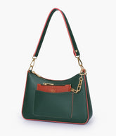 Army green hobo evening bag