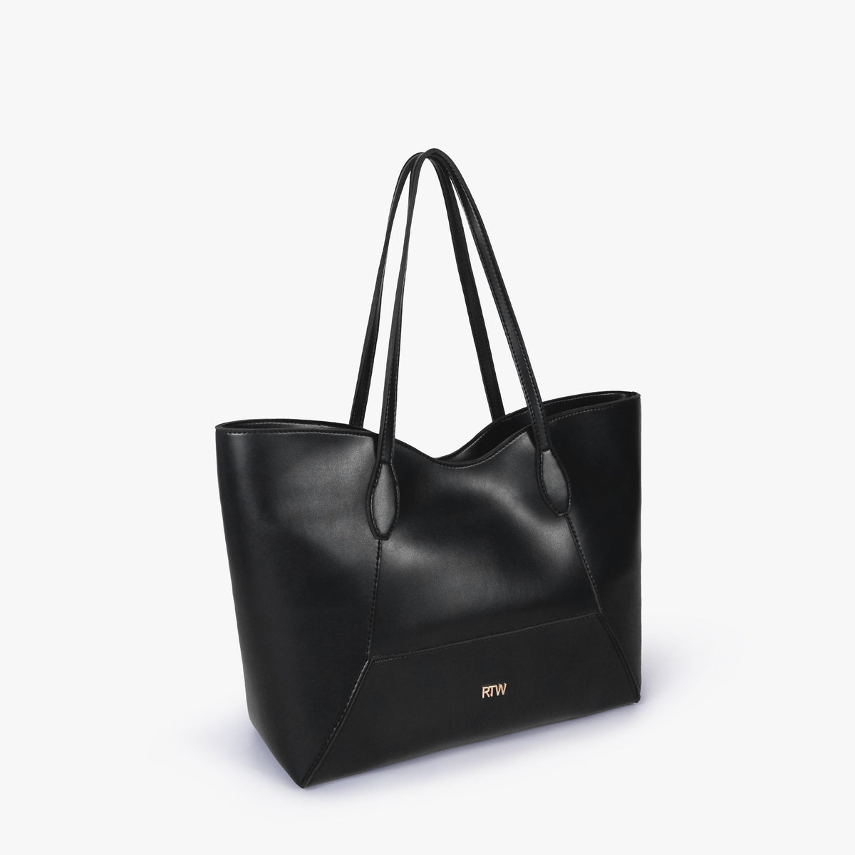 Black Arc tote bag in three-quarter view