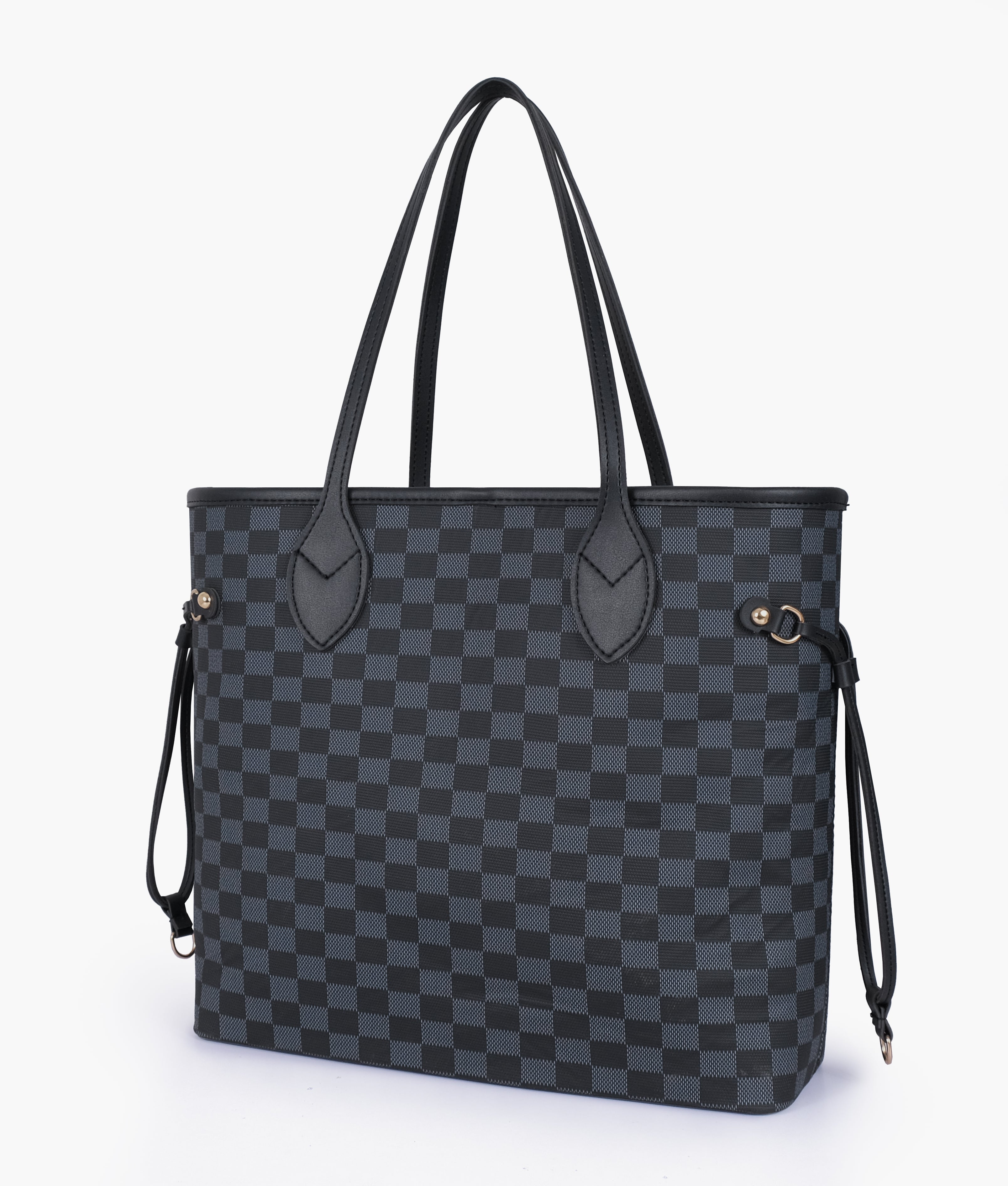 Black checkered neverfull two piece set