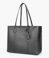 Black luxe everyday tote