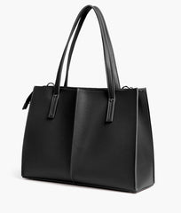 Black work tote bag