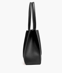 Black work tote bag