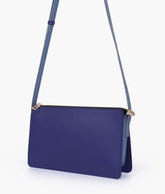 Blue flat purse
