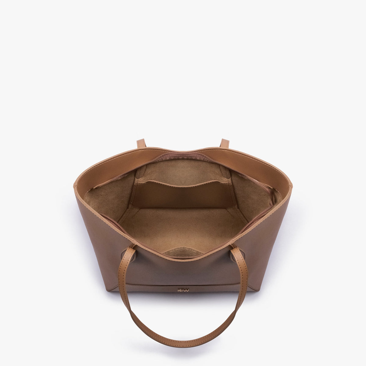 Interior view of Coffee Arc tote bag