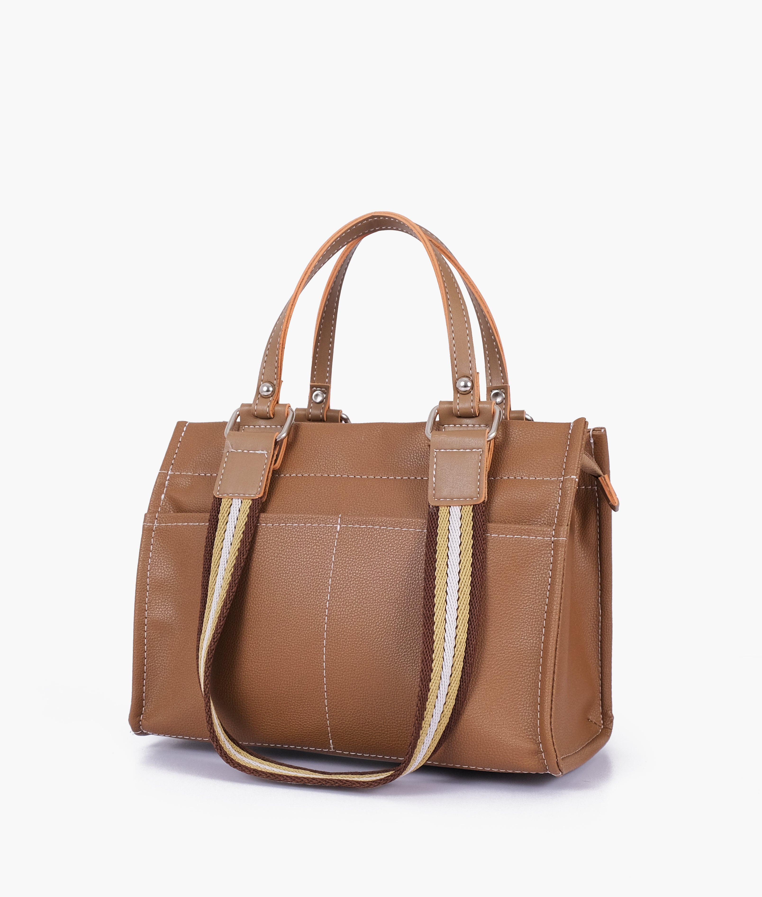 Coffee dual-pocket mini tote bag