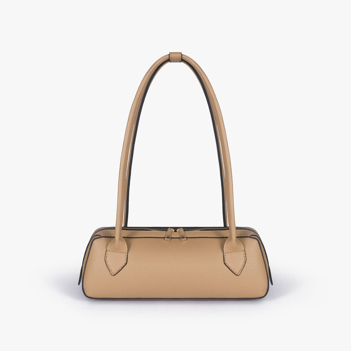 Back view of coffee east-west baguette bag