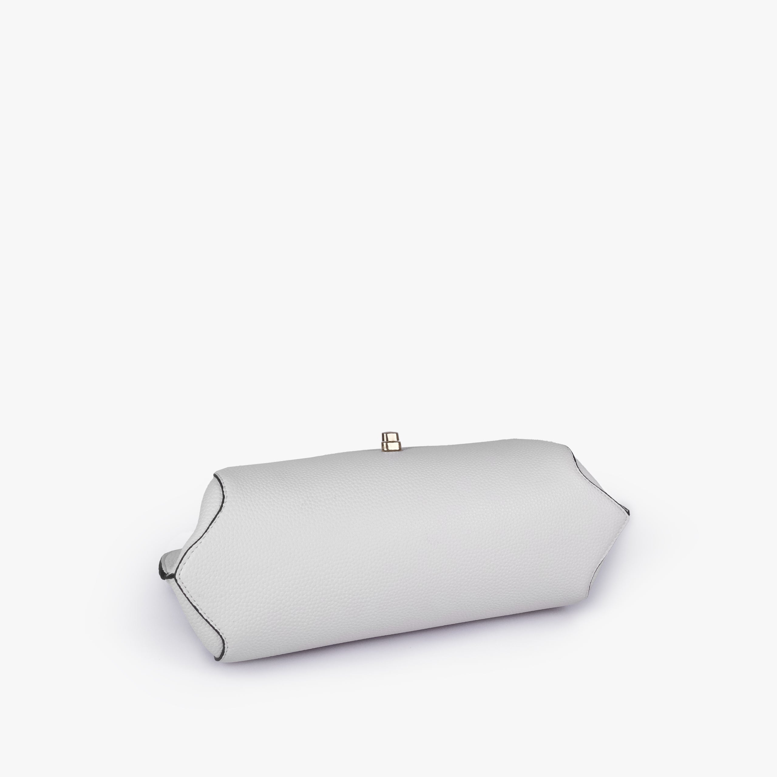 Base of Ivory pebble baguette bag