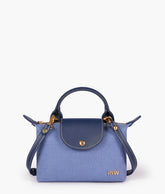 Blue denim mini cross-body bag