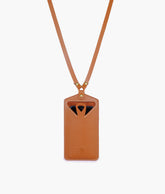 Brown easy carry mobile pouch