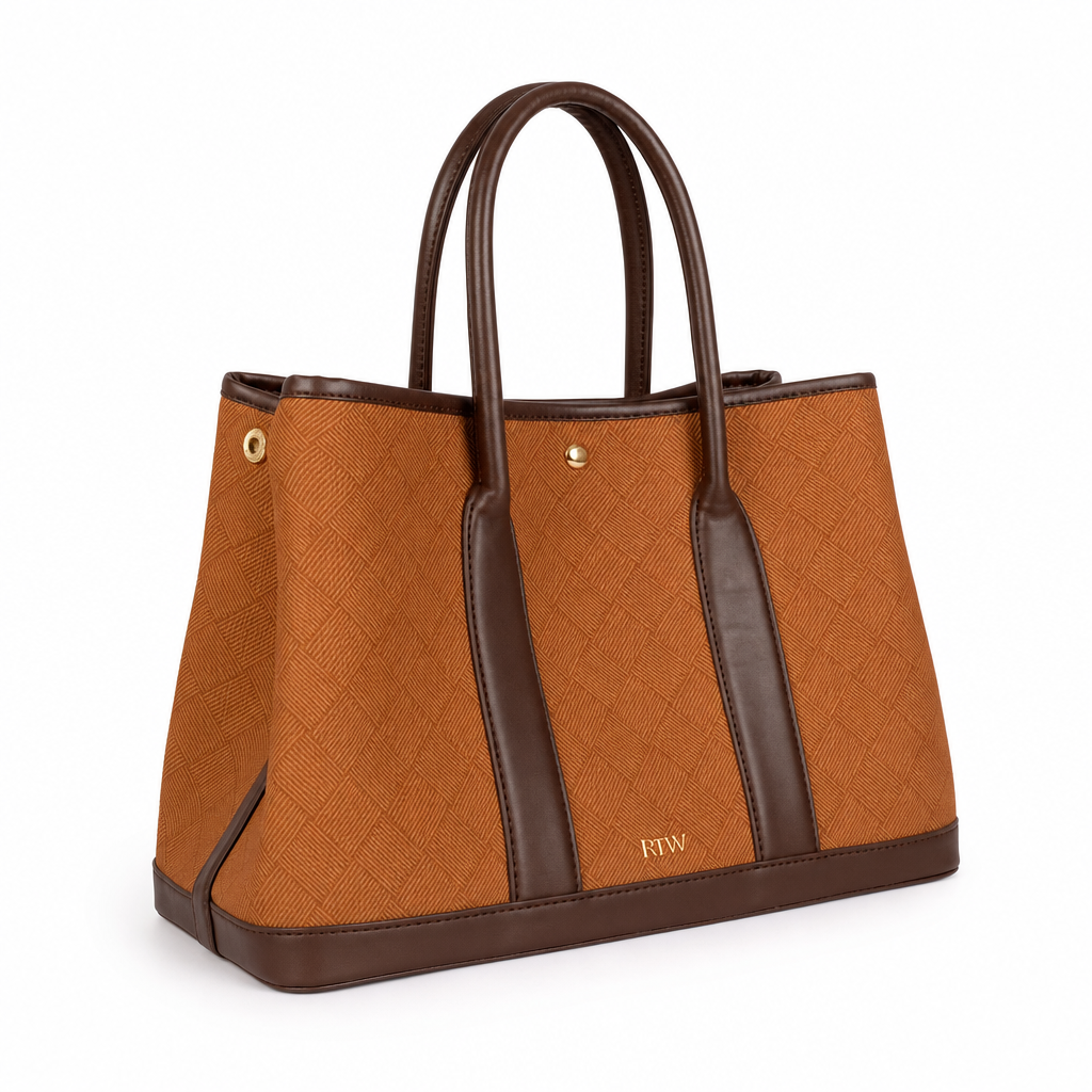 Tan cane tote