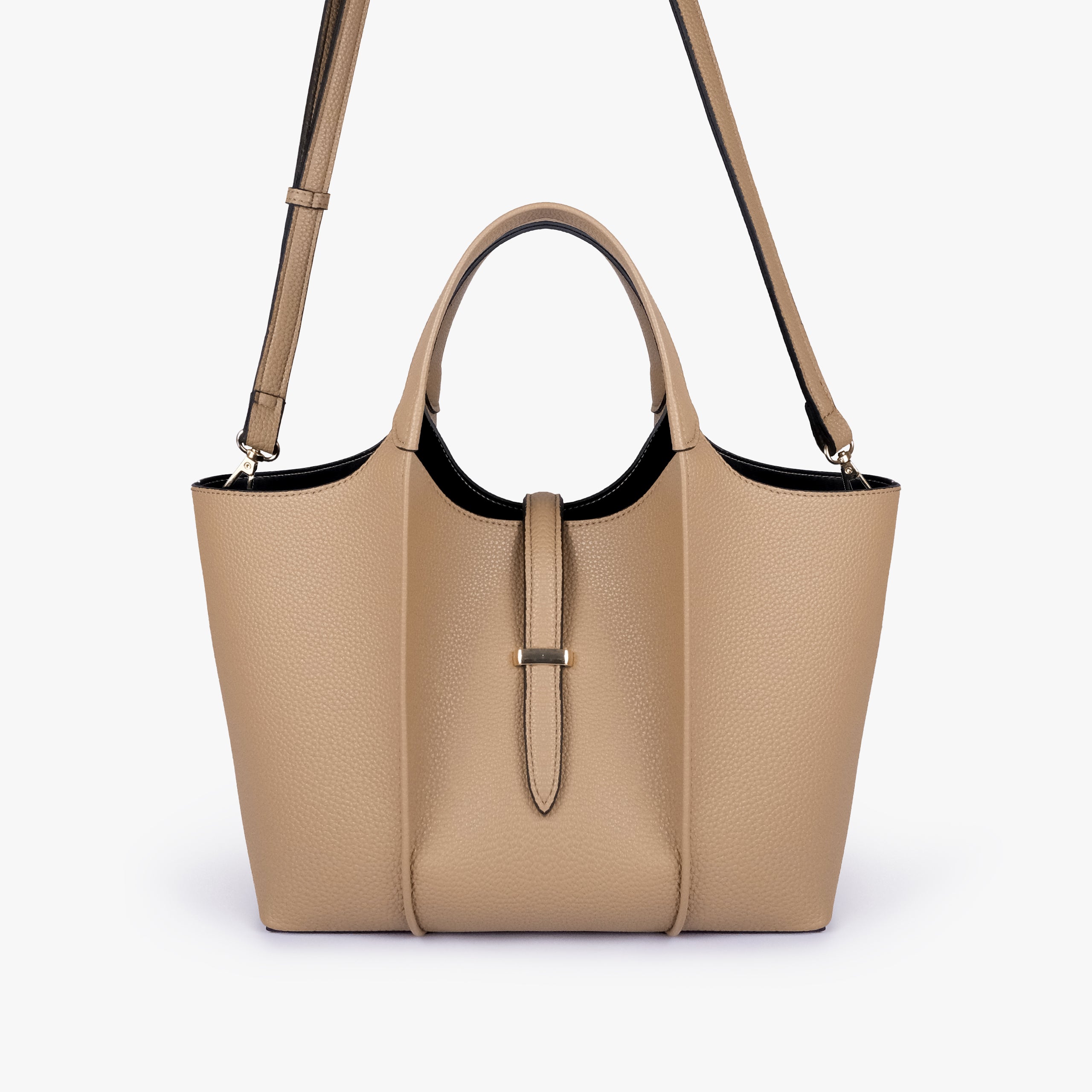 Coffee scoop mini tote bag with detachable shoulder strap