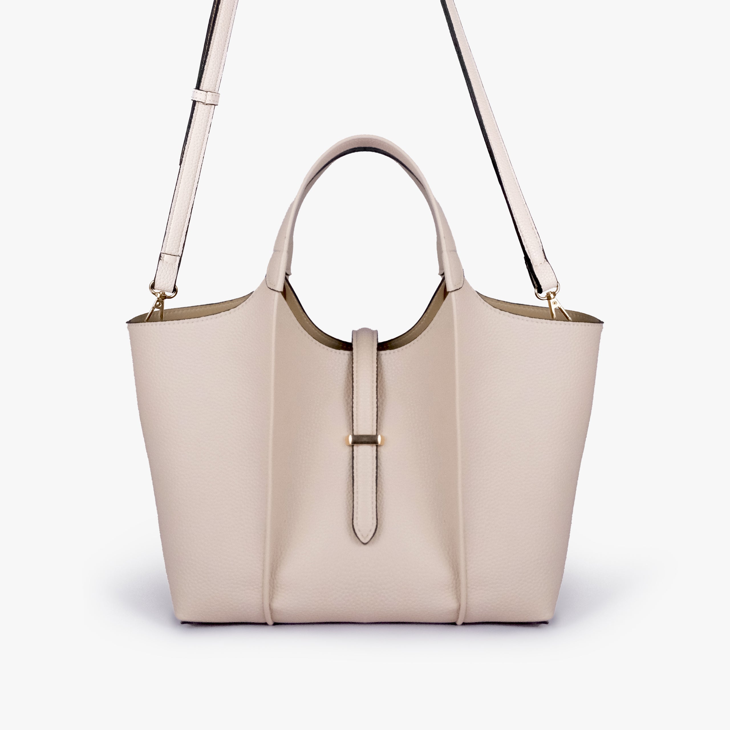 Off-white scoop mini tote bag with detachable shoulder strap