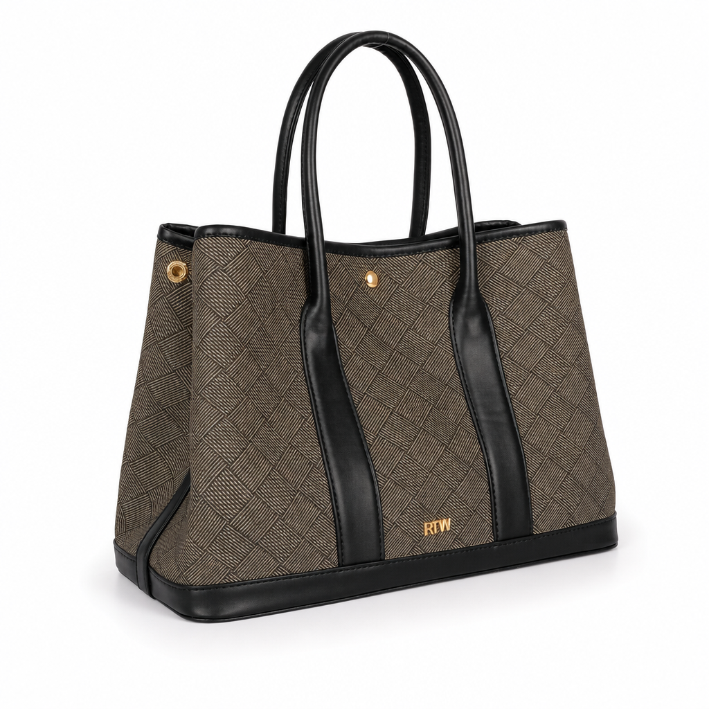 Charcoal cane tote