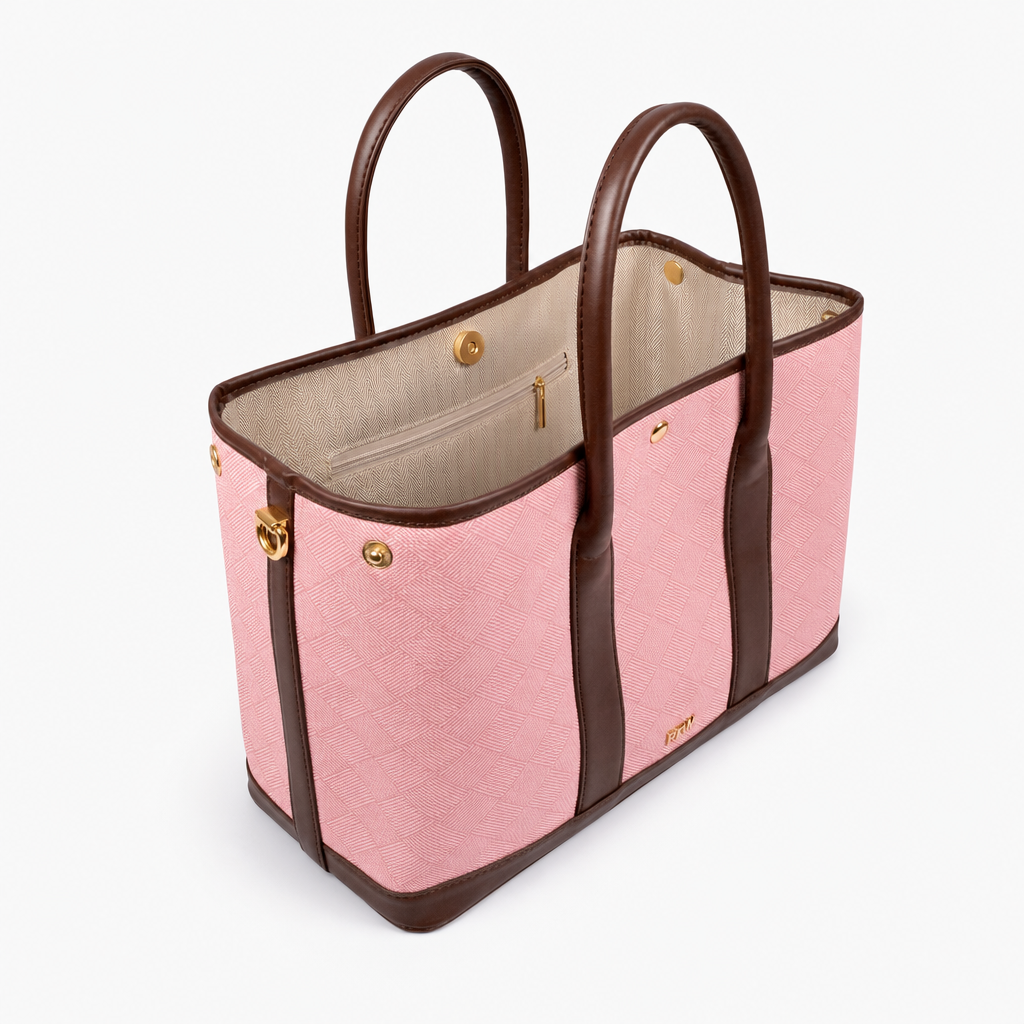 Pink cane tote