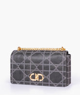 Black quilted chain purse
