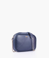 Blue mini quilted crossbody bag