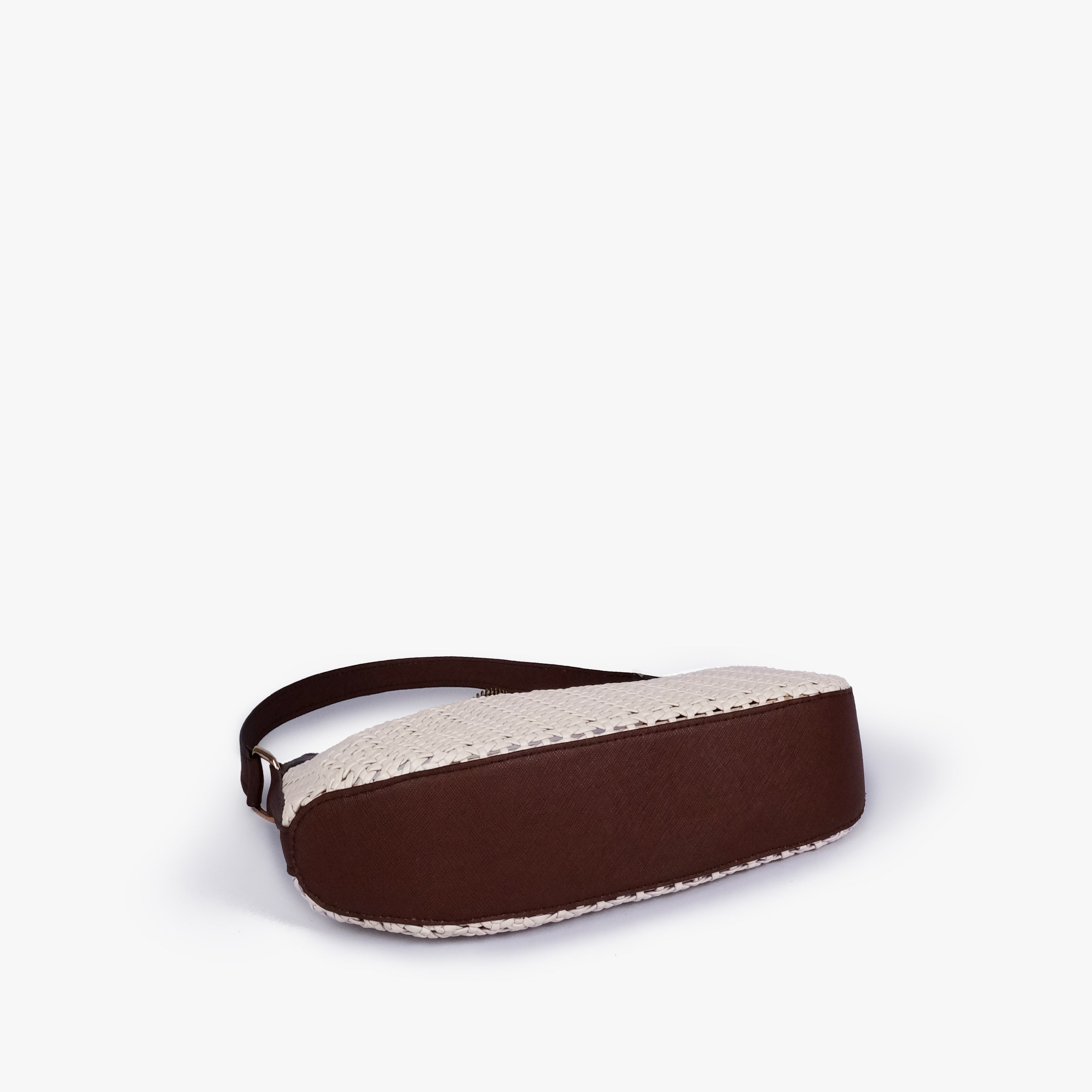 Base of Mocha woven shoulder bag