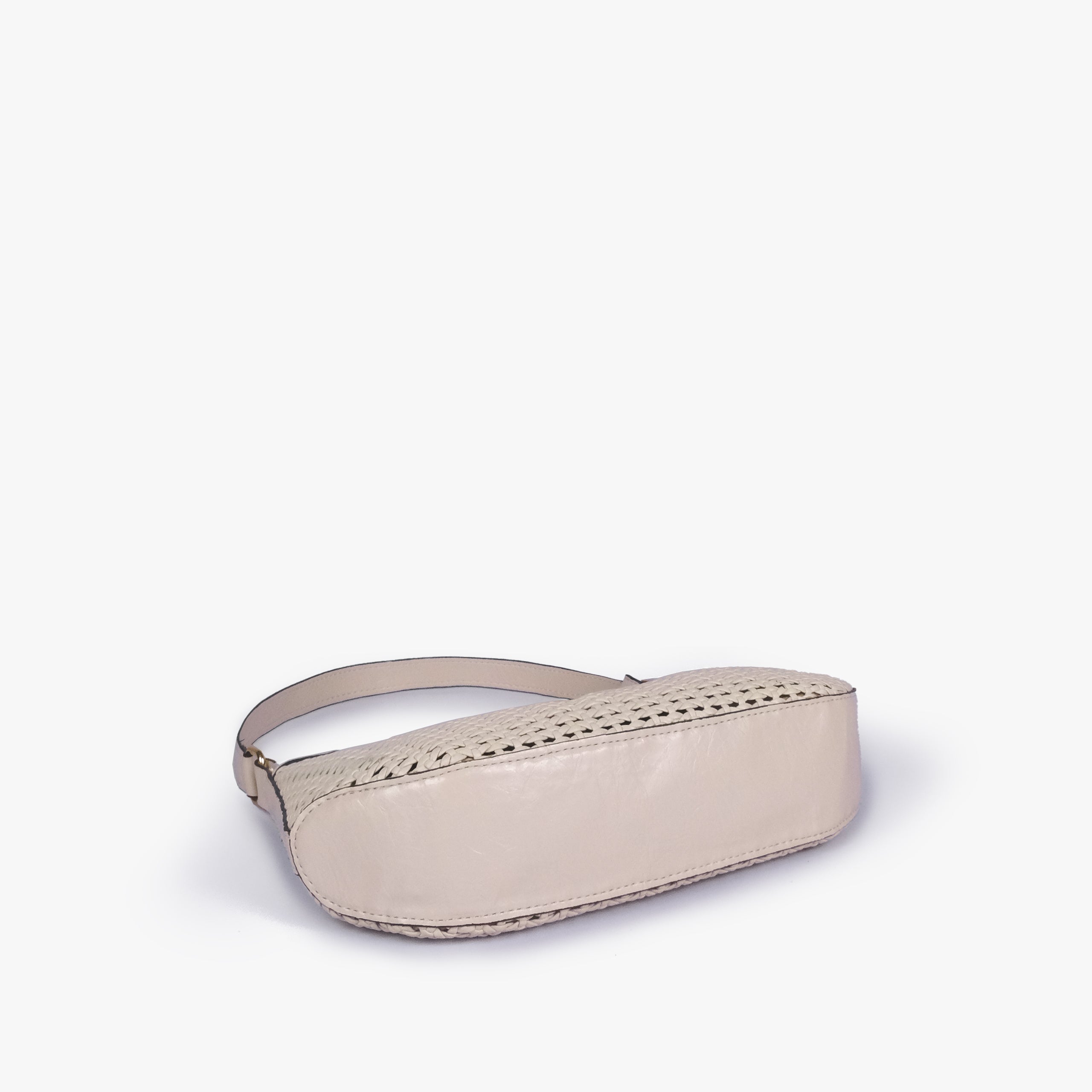 Base of Ivory woven shoulder bag