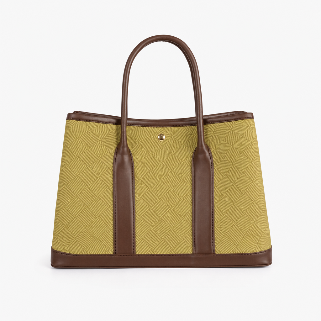 Olive cane tote