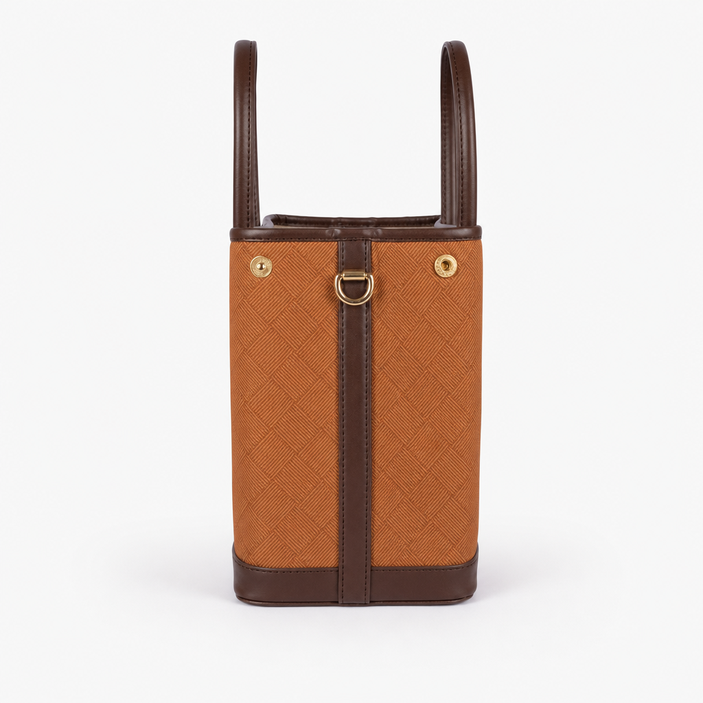 Tan cane tote