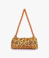 Mustard leopard print cloud bag