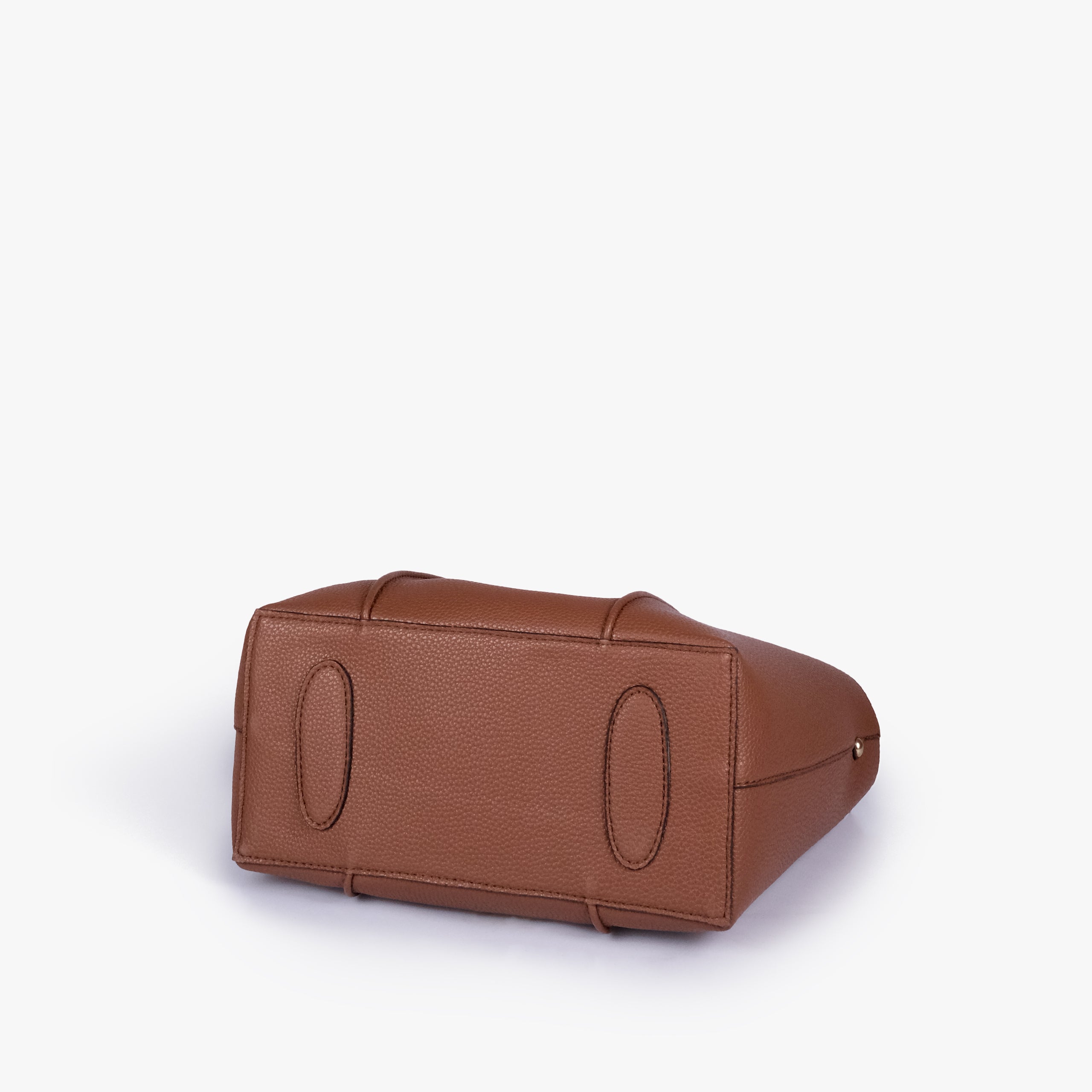 Base of Brown scoop mini tote bag