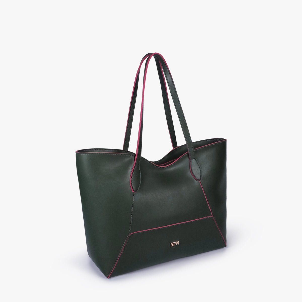 Green Arc tote bag in three-quarter view