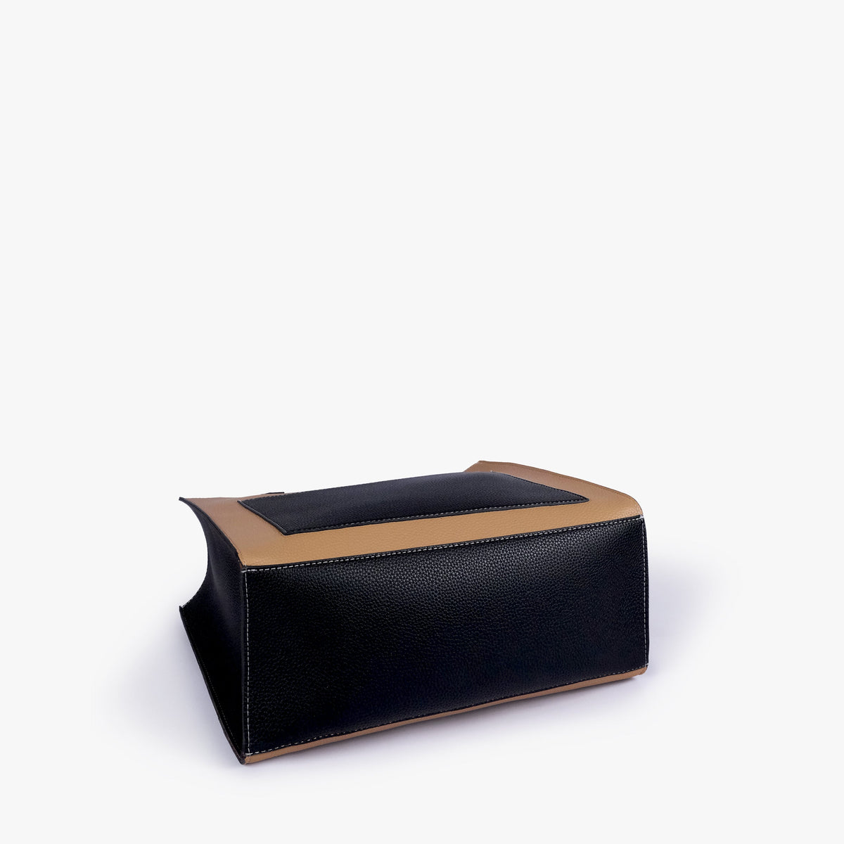 Base of Macchiato color blocking tote