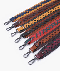 Brown and black zig-zag weave strap add-on